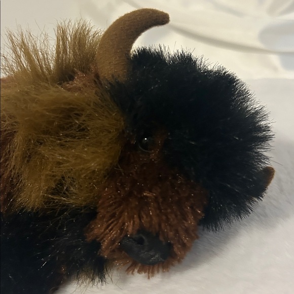 Vintage 1988 Plush Buffalo Brown Bison Stuffed Animal collectibleToy EUC - Picture 8 of 11